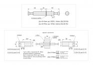 Болт подвійний стяжки Minifix HAFELE 34 мм D = 7 для ДСП 16 мм (262.28.106)